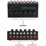 Controller mixer passivo 6 canali con hub audio stereo CX600