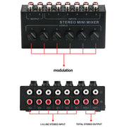 Controller mixer passivo 6 canali con hub audio stereo CX600