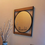 2 pezzi/set adesivi in vinile impermeabili e antiolio adesivi decorativi a specchio, Hello sweet cheeks, You look amazing