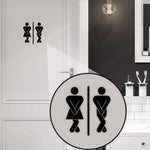 Adesivo per porta sanitaria da uomo e da donna Adesivo in PVC impermeabile antiolio in materiale opaco, Men Women