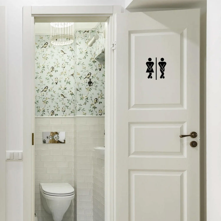 Adesivo per porta sanitaria da uomo e da donna Adesivo in PVC impermeabile antiolio in materiale opaco, Men Women