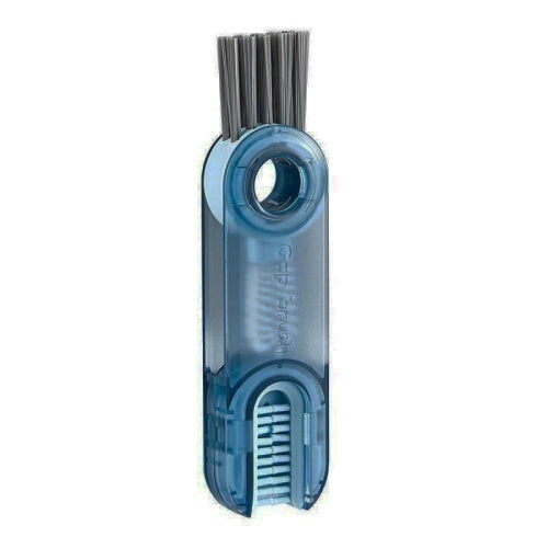 Pulitore per scanalature del coperchio della bottiglia d'acqua 3 in 1 a forma di U. Spazzola per la pulizia del coperchio della tazza