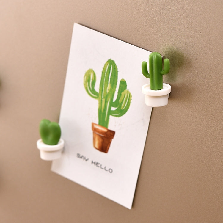 6 pezzi/set adesivi per frigorifero cactus adesivi magnetici per cartoni animati con messaggio verde