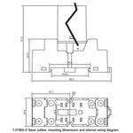 Piccolo relè elettromagnetico YIJIA YJ2N-GS a 8 pin a 2 vie, YIJIA YJ2N-GS