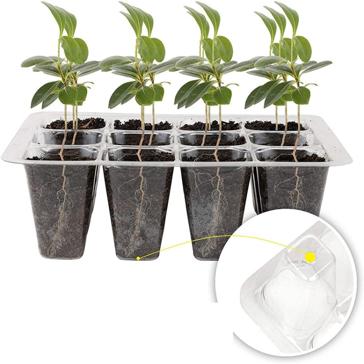 1 pz/set scatola per piantina con copertura traspirante regolabile ispessita a 12 fori, 1pcs/set 12-hole