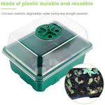 1 pz/set scatola per piantina con copertura traspirante regolabile ispessita a 12 fori, 1pcs/set 12-hole