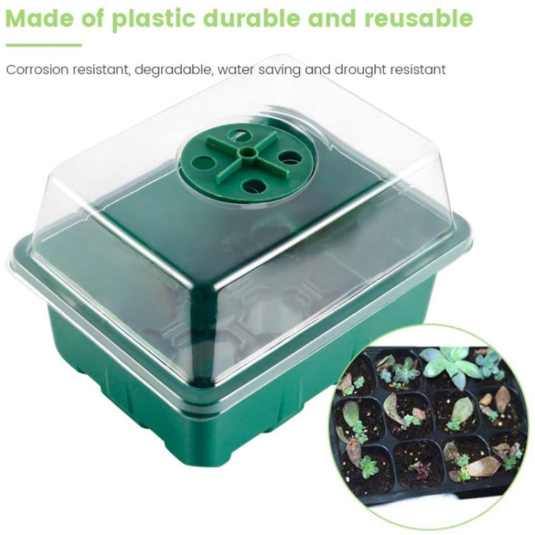 1 pz/set scatola per piantina con copertura traspirante regolabile ispessita a 12 fori, 1pcs/set 12-hole