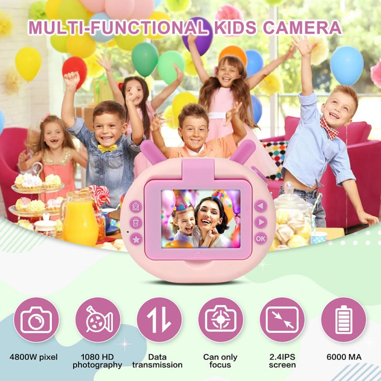 Fotocamera digitale per bambini 2,4" schermo ribaltabile 1080P