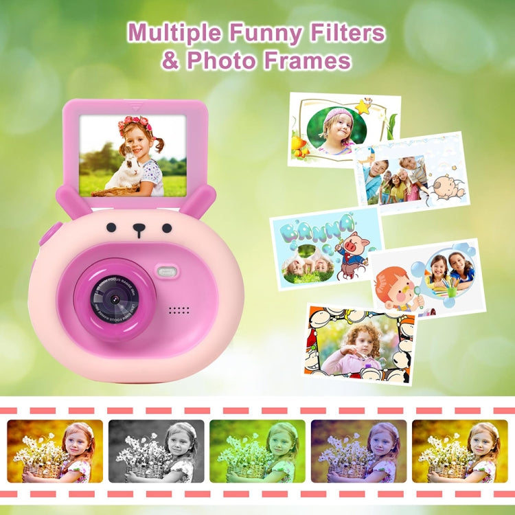 Fotocamera digitale per bambini 2,4" schermo ribaltabile 1080P