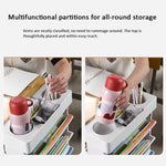 Carrello portaoggetti in plastica con carrello mobile a 5 strati per scaffali verticali per libri per studenti
