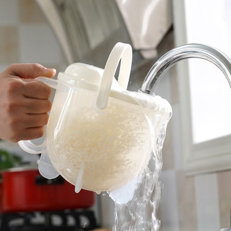 Cucina domestica Lavaggio del riso Setaccio Rondella di riso Pentola per riso in plastica a convezione