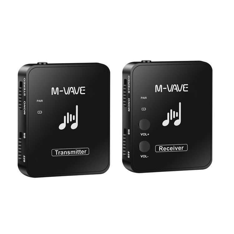 M-VAVE WP-10 Ricevitore trasmettitore con ritorno auricolare per monitor wireless 2 in 1, uno in uno, Transmitter+Receiver