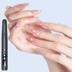 HX-08 Strumenti portatili per rimozione manicure e lucidatura con ricarica USB per nail art domestici, HX-08 (Grey)