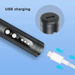 HX-08 Strumenti portatili per rimozione manicure e lucidatura con ricarica USB per nail art domestici, HX-08 (Grey)