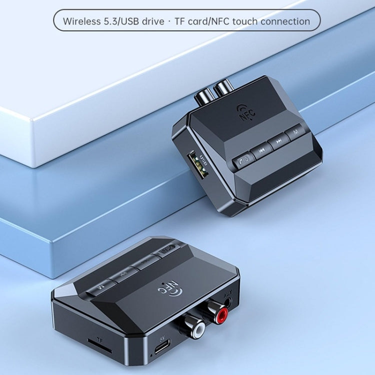 Ricevitore Bluetooth 5.3 Funzione NFC Amplificatore stereo ad adattatore wireless, T59