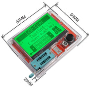 Display TFT del tester transistor LCR-T10H per test della resistenza del condensatore triodo diodo, LCR-T10H Built Lithium Battery, LCR-T10H  Dry Battery