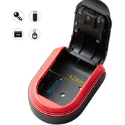 Cassetta portachiavi in plastica completa con serratura per password. Cassetta per password per riporre le chiavi della porta, Black, Red, Blue