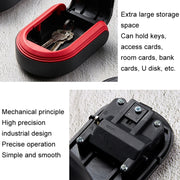 Cassetta portachiavi in plastica completa con serratura per password. Cassetta per password per riporre le chiavi della porta, Black, Red, Blue