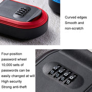 Cassetta portachiavi in plastica completa con serratura per password. Cassetta per password per riporre le chiavi della porta, Black, Red, Blue