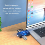 Lettore di schede multifunzione JINGHUA USB 2.0 Lettore di schede per computer per telefono cellulare con doppio slot per scheda SD/TF