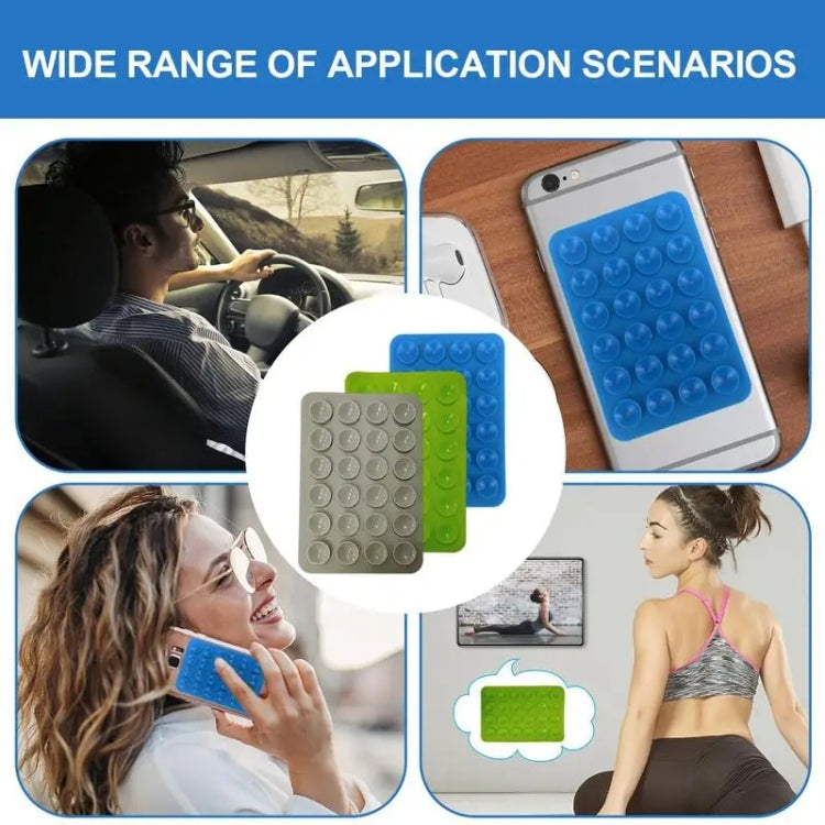 Adesivi posteriori per cellulare in silicone con 24 ventose a forma quadrata