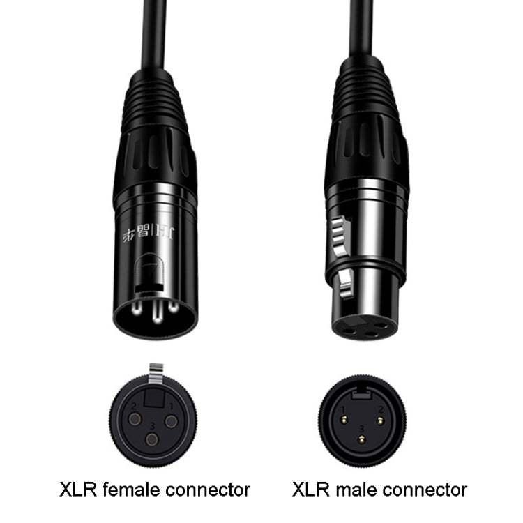 Cavo microfono bilanciato XLR maschio-femmina 1.5-10m