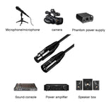 Cavo microfono bilanciato XLR maschio-femmina 1.5-10m