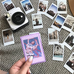 Scatola per foto con glitter per gelato da 3 pollici Scatola per foto di celebrità per Polaroid, Transparent, Pink, Purple, Blue, Green