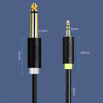 Cavo audio JINGHUA da 3,5 mm a doppio 6,5 mm Cavo audio amplificatore mixer a doppio canale 1 in 2, 0.5m, 1.5m, 3m, 5m, 10m