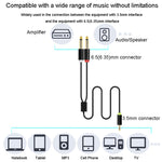 Cavo audio JINGHUA da 3,5 mm a doppio 6,5 mm Cavo audio amplificatore mixer a doppio canale 1 in 2, 0.5m, 1.5m, 3m, 5m, 10m