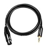 Cavo audio microfono 3,5 mm maschio a XLR femmina