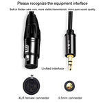 Cavo audio microfono 3,5 mm maschio a XLR femmina
