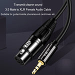 Cavo audio microfono 3,5 mm maschio a XLR femmina