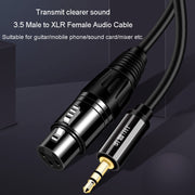 Cavo audio microfono 3,5 mm maschio a XLR femmina