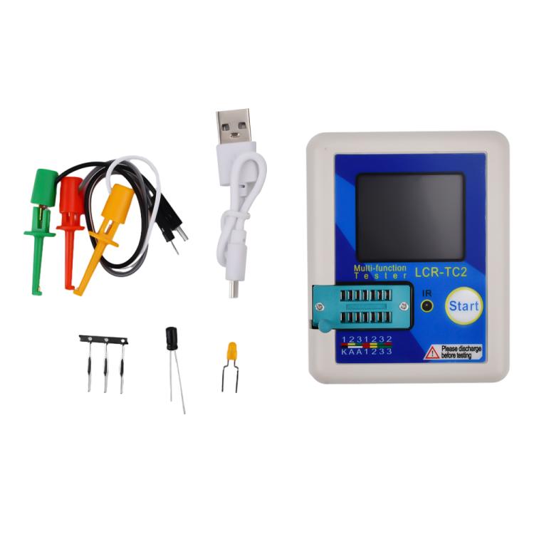 Tester per transistor LCR-TC2 con schermo a colori e strumento di verifica dei componenti, versione 2.3E., LCR-TC2