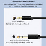 Cavo audio 3,5 mm a 6,35 mm per amplificatore chitarra