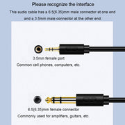 Cavo audio 3,5 mm a 6,35 mm per amplificatore chitarra