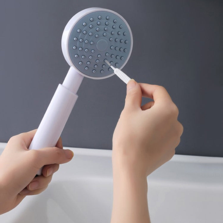 10 pezzi/pacco spazzola per la pulizia del foro della doccia multifunzionale strumento per il lavaggio del rubinetto del bagno anti-blocco