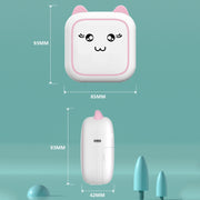 Stampante termica fotografica portatile Bluetooth M5 Mini Cartoon, Blue, Pink