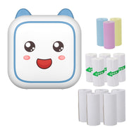 Mini stampante termica portatile Bluetooth per etichette fotografiche C26, Blue+1 Paper, Pink+1 Paper, Blue+5 Paper, Pink+5 Paper, Blue+5 Stickers, Pink+5 Stickers, Blue+10 Paper, Pink+10 Paper, Blue+5 Paper+5 Stickers+3 Color Paper                    ...