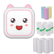 Mini stampante termica portatile Bluetooth per etichette fotografiche C26, Blue+1 Paper, Pink+1 Paper, Blue+5 Paper, Pink+5 Paper, Blue+5 Stickers, Pink+5 Stickers, Blue+10 Paper, Pink+10 Paper, Blue+5 Paper+5 Stickers+3 Color Paper                    ...