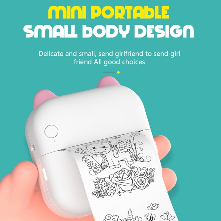 Mini stampante termica portatile Bluetooth C26 Blue