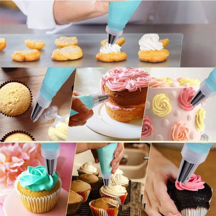 Set di ugelli per torta in acciaio inossidabile 15 in 1 per glassa in silicone, crema e pasticceria, 15pcs /Set