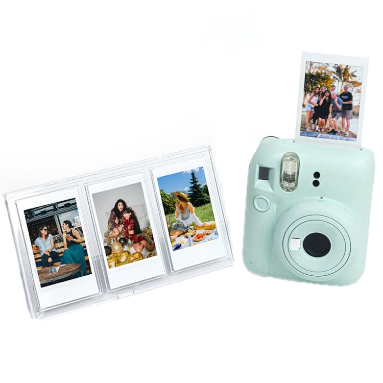 Per cornice per foto trasparente per PC trasparente a tre quadrati verticale Polaroid Mini
