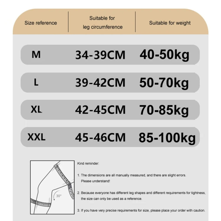 Ginocchiera sportiva traspirante di sesta generazione regolabile per corsa all'aperto, escursionismo, cinturino rotuleo, M, L, XL, XXL