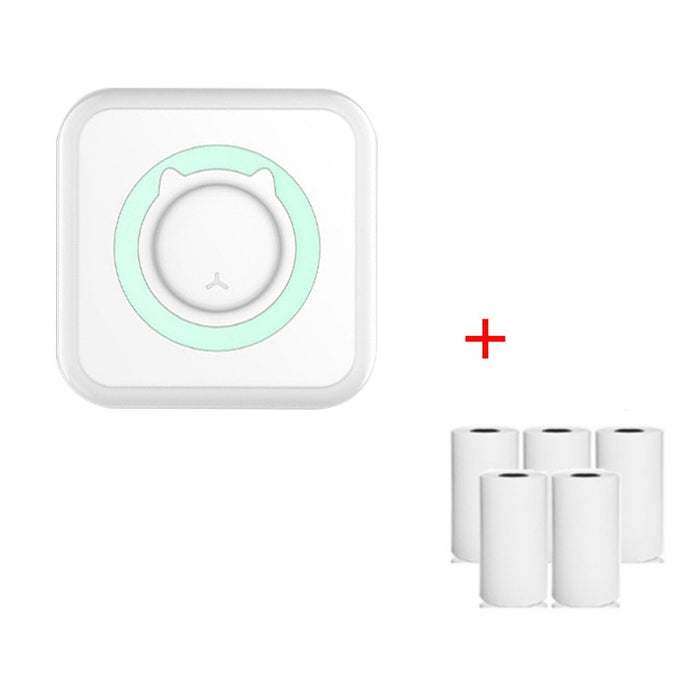 Stampante termica per etichette fotografiche senza inchiostro Bluetooth C15 Mini Student, Green+5 Paper, Pink+5 Paper, Green+5 Stickers, Pink+5 Stickers, Green+10 Paper, Pink+10 Paper, Green+5 Stickers+5 Paper, Pink+5 Stickers+5 Paper                  ...
