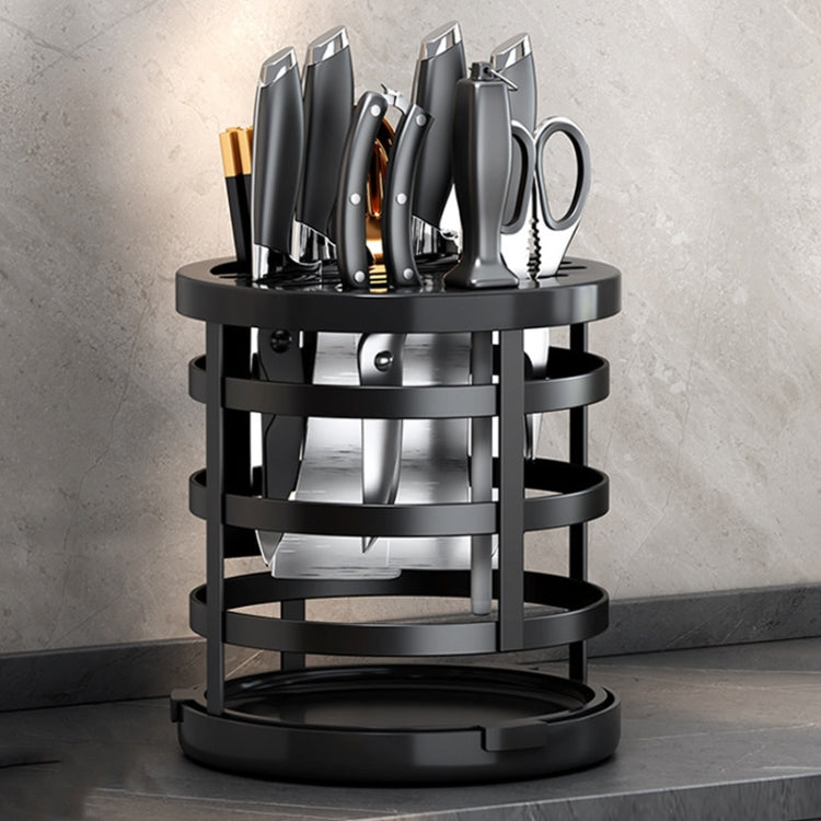 Home Addensare Coltello Organizzatore Bacchette Cilindro Cucina Drenaggio Ripiano da appoggio, Fixed (White), Fixed (Black), Fixed (Creamy), Rotary (White), Rotary (Black), Rotary (Creamy)