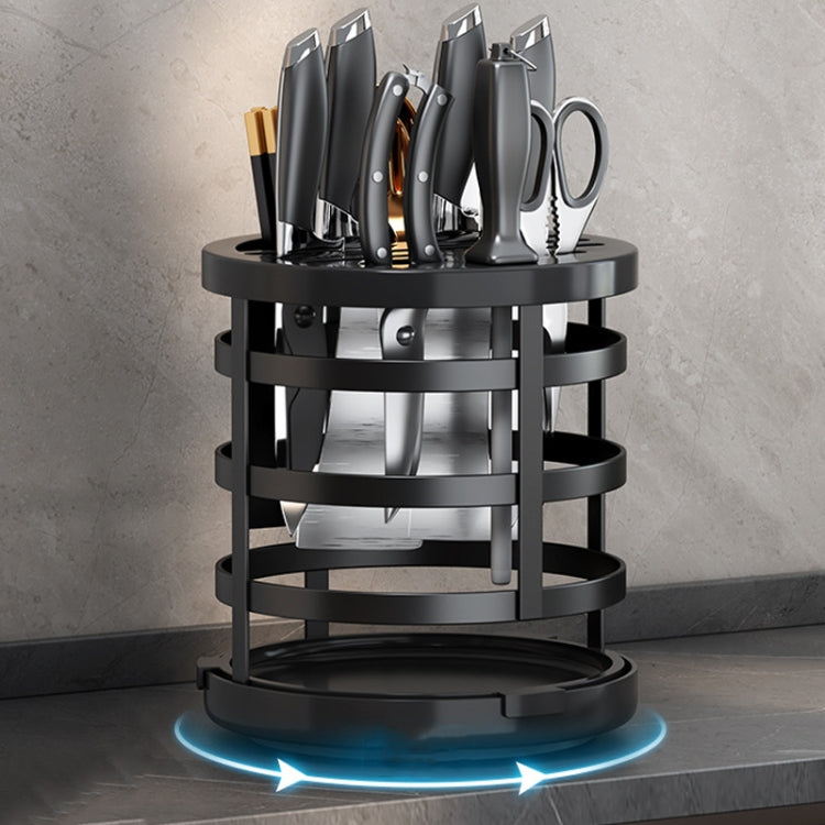 Home Addensare Coltello Organizzatore Bacchette Cilindro Cucina Drenaggio Ripiano da appoggio, Fixed (White), Fixed (Black), Fixed (Creamy), Rotary (White), Rotary (Black), Rotary (Creamy)