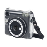 Per instax SQUARE SQ40 Custodia protettiva in cristallo trasparente per fotocamera con cordino, For instax SQUARE SQ40