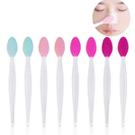 Spazzola per la pulizia in silicone Strumento di bellezza Doppio lato del naso per pulire i dispositivi di rimozione dei punti neri